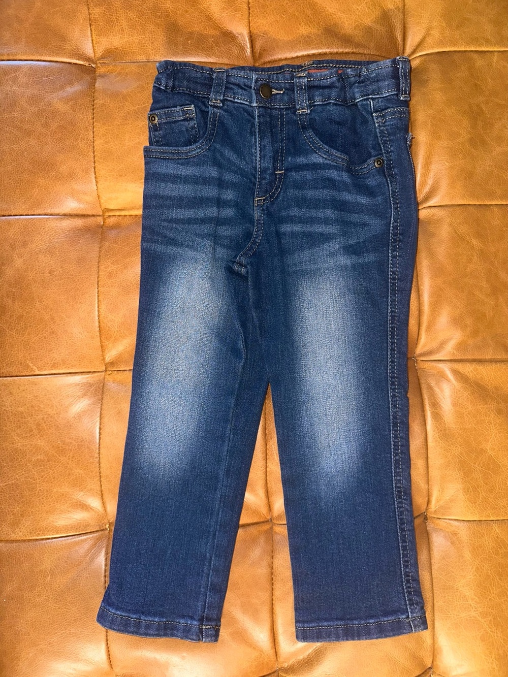 Wrangler Kids Dark Blue Faded Straight Jeans